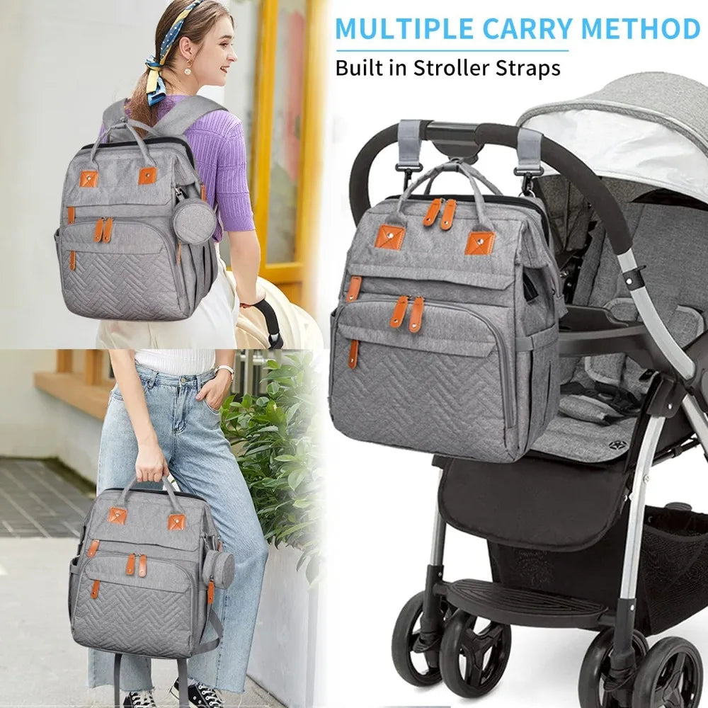 Diaper Bag Backpack with Detachable Changing Station, Large Capacity Baby Diaper Bags for Boys & Girls, Baby Registry Search