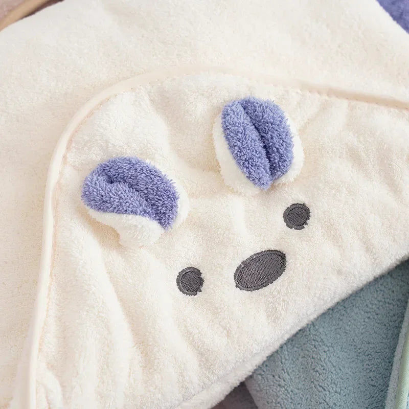 Newborn Baby Bath Towel Baby Towel Hooded Newborn Baby Blankets Newborn Velvet Swaddle Blanket Infant Towels Kids Beach Blanket