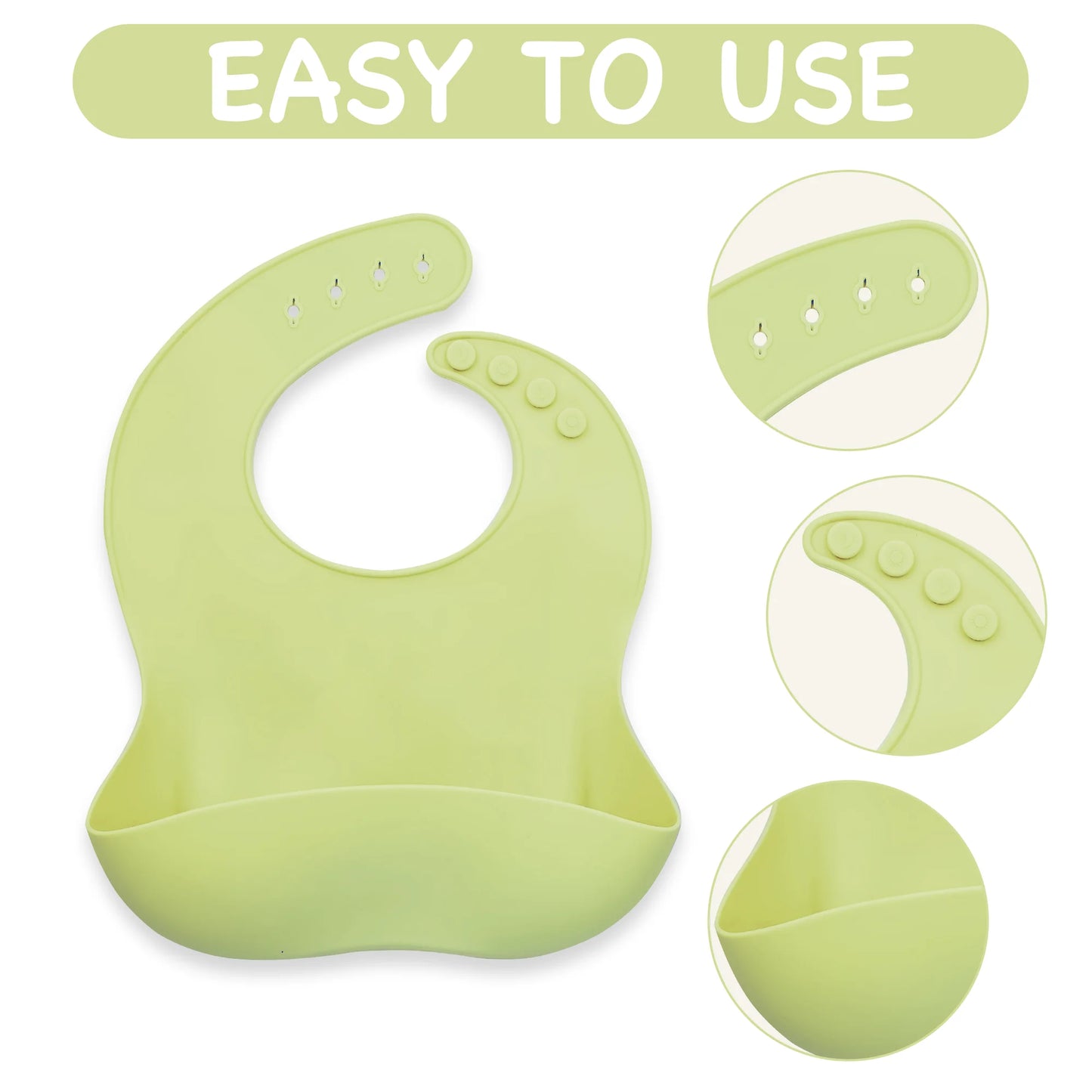 6 PCS Baby Feeding Set Baby Led Weaning Supplies with Suction Plates and Bowls Set Toddler feeding Utensils with Spoons Bibs
