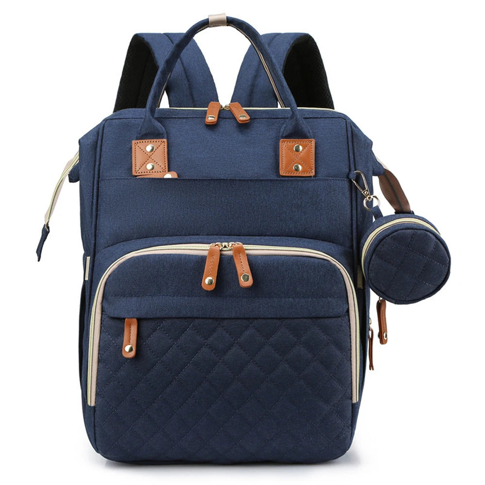Quality Outdoor Portable Foldable baby Travelling bed backpack mommy bag fashion leisure large capacity infant carrier bag