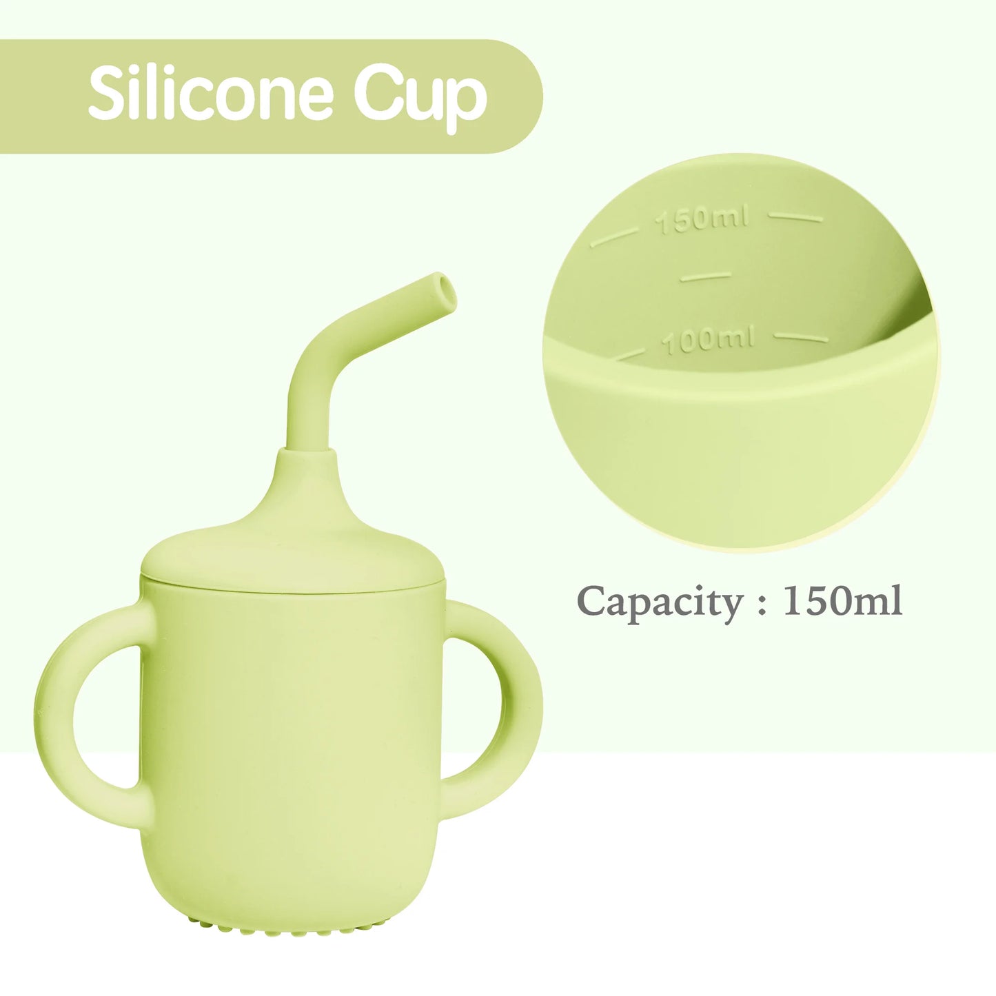 6 PCS Baby Feeding Set Baby Led Weaning Supplies with Suction Plates and Bowls Set Toddler feeding Utensils with Spoons Bibs