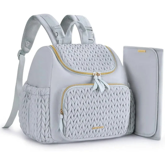 Bag Small Diaper Backpack Stylish Baby Travel Backpacks with Insulated Pockets, Changing Pad, Stroller Straps