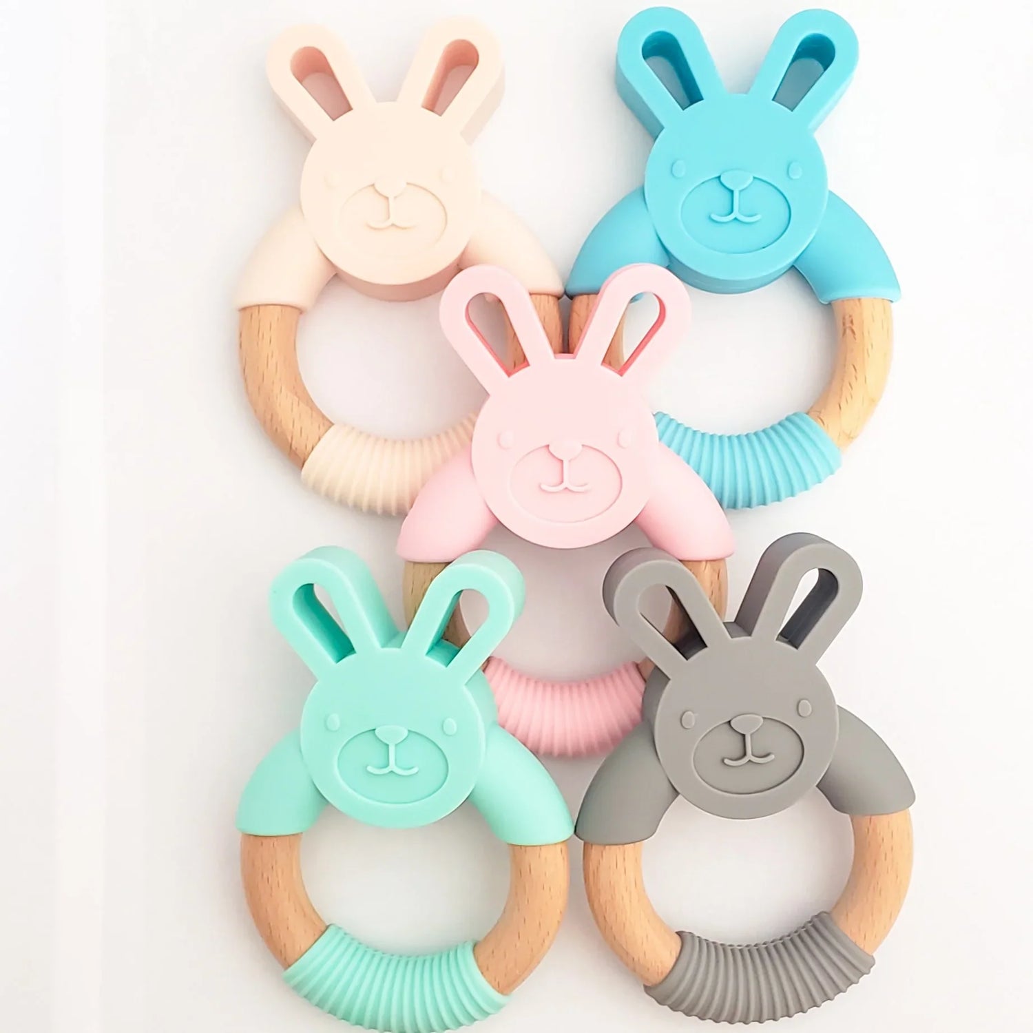 Silicone & Wooden Teether
