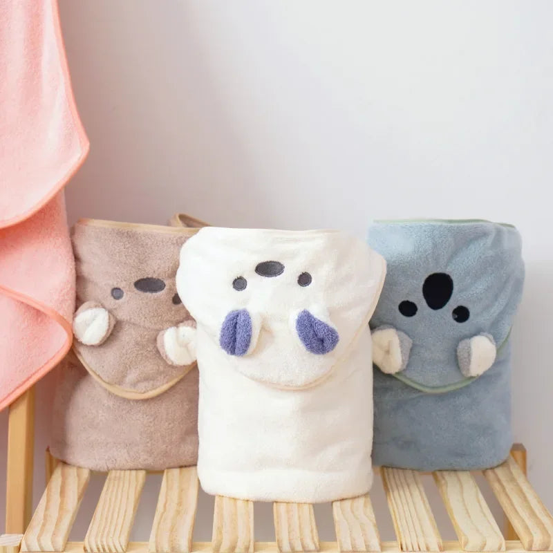 Newborn Baby Bath Towel Baby Towel Hooded Newborn Baby Blankets Newborn Velvet Swaddle Blanket Infant Towels Kids Beach Blanket