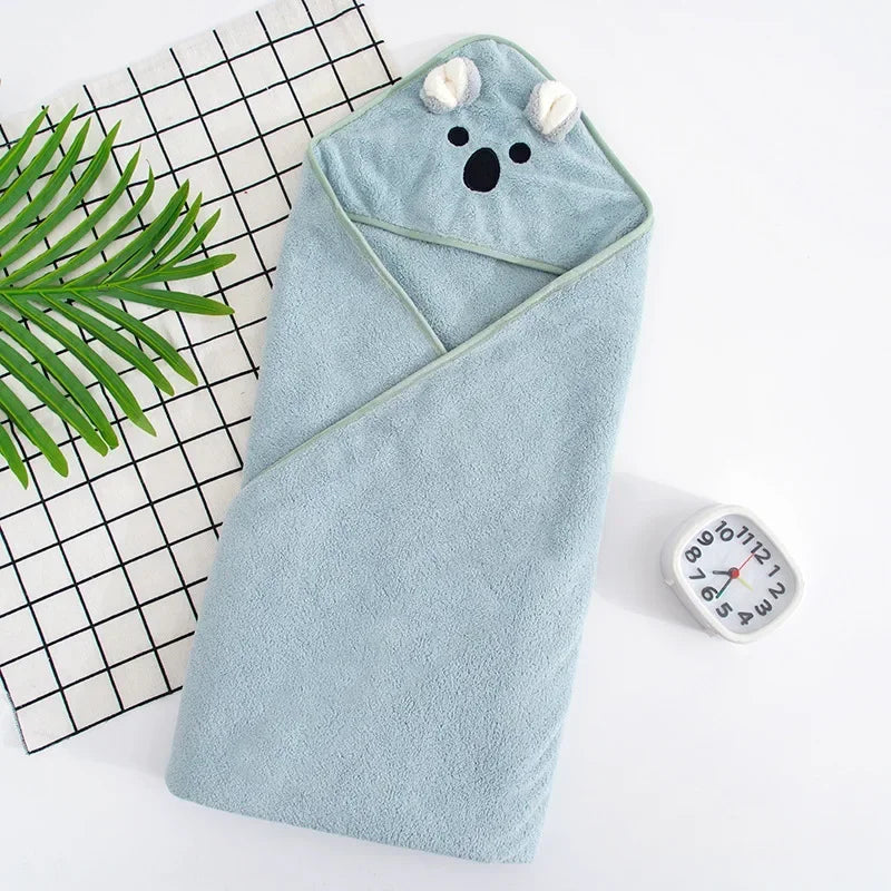 Newborn Baby Bath Towel Baby Towel Hooded Newborn Baby Blankets Newborn Velvet Swaddle Blanket Infant Towels Kids Beach Blanket