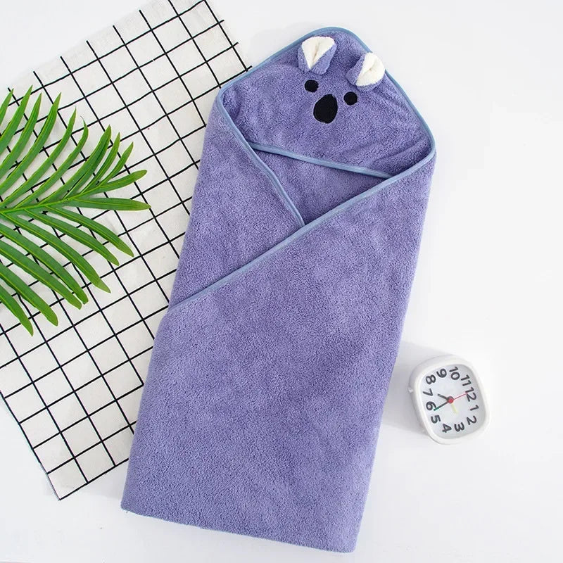 Newborn Baby Bath Towel Baby Towel Hooded Newborn Baby Blankets Newborn Velvet Swaddle Blanket Infant Towels Kids Beach Blanket